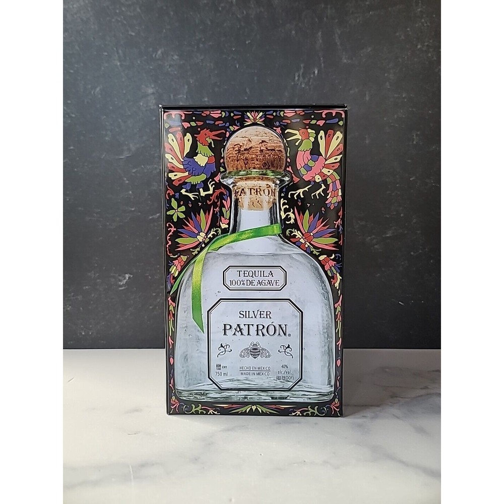 Silver PATRON Tequila Limited Edition EMPTY Collector Tin Box